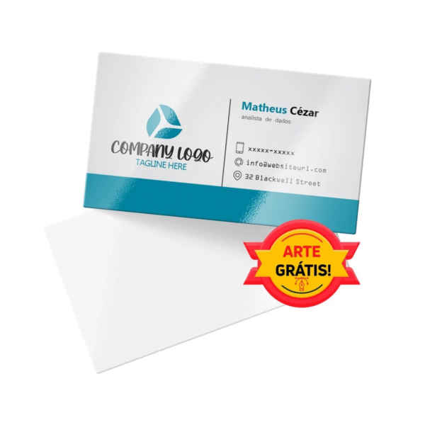 1.000/und. Cartão de Visita 250g Uv Total