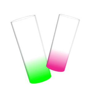 Long Drink Cristal com Degradê Neon Personalizado